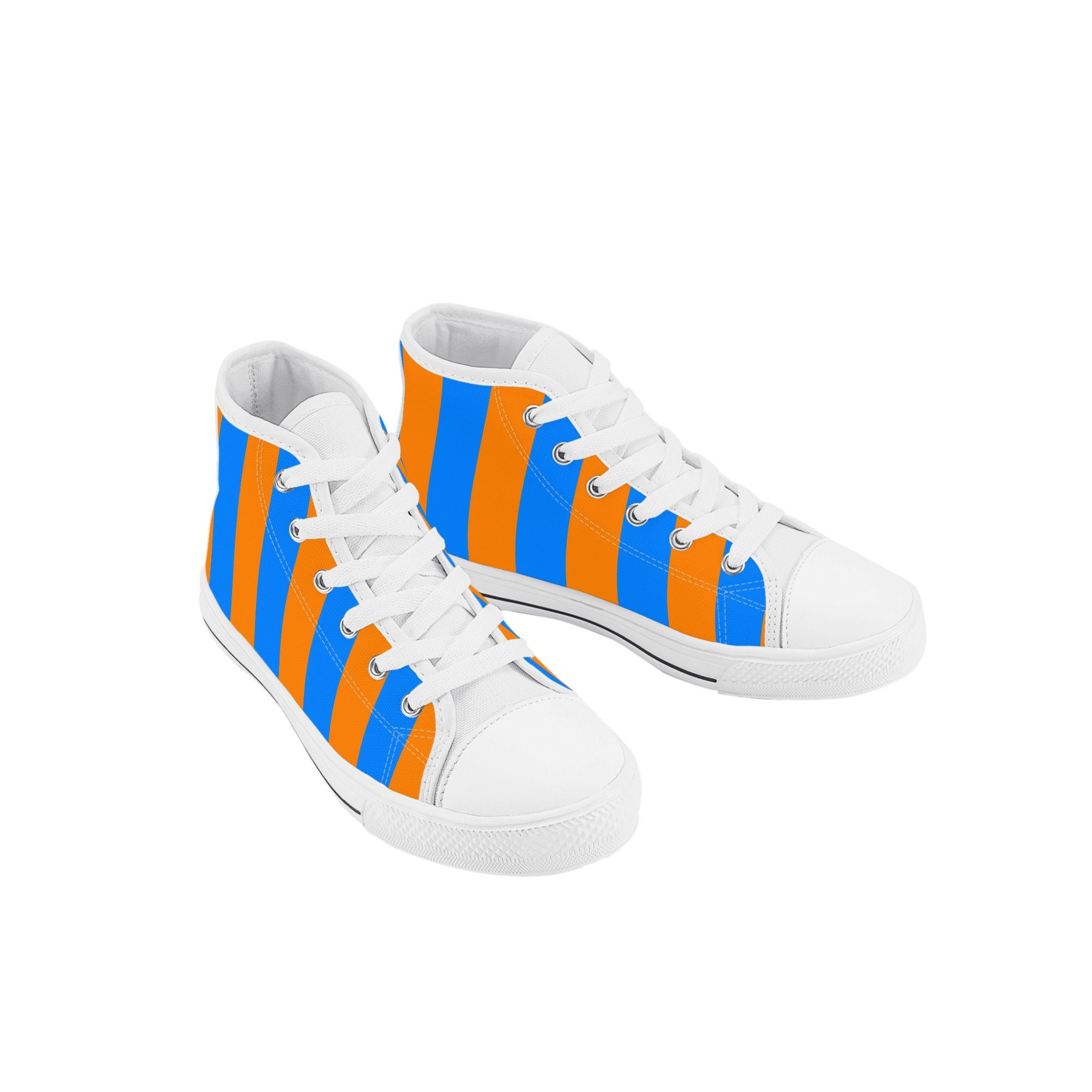 Blippi Stripe Kid's High Top Canvas Shoes Etsy