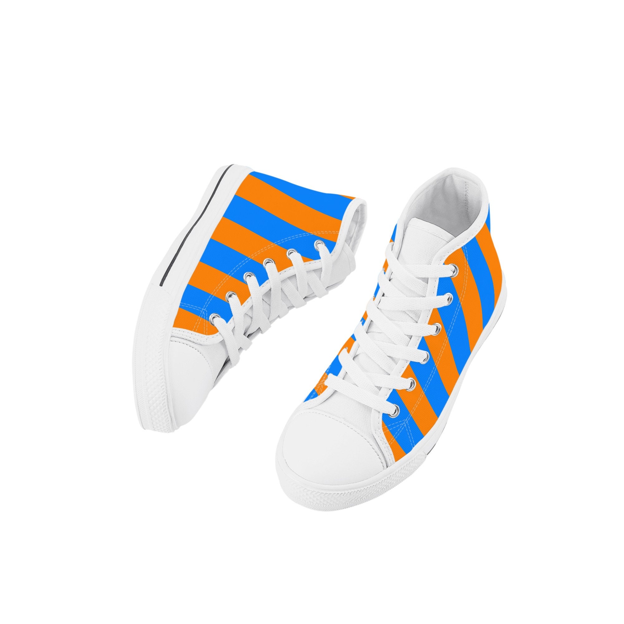 Blippi Stripe Kid's High Top Canvas Shoes Etsy