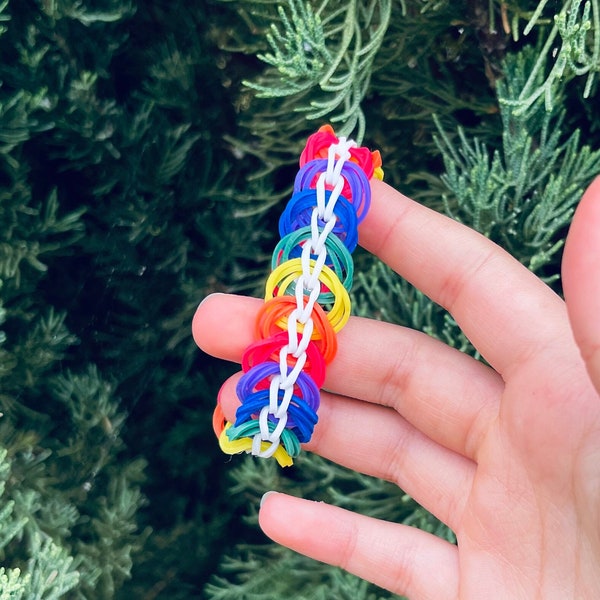 Rainbow Loom Bracelet - Etsy