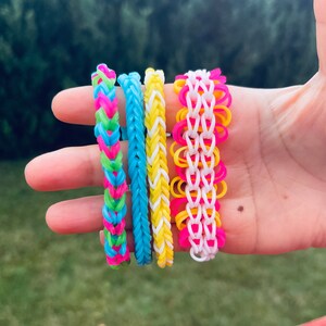 Aqua Loom Bracelet Pack/ Seaside Serenity/ Four-In-One Variety Pack/ Unique Loom Gifts/ Waterproof Handcrafted Jewelry