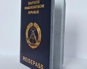 Replica del passaporto DDR / Taccuino Personalausweis Reisepass della Germania dell'Est