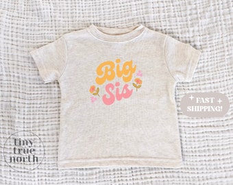 Big Sis Kids Shirt: Retro Toddler Tee