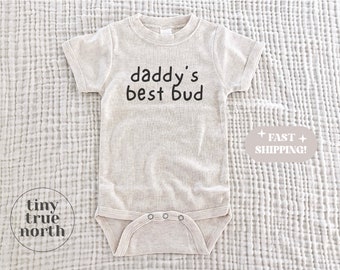 Daddy's Bestie Shirt for Kids - Daddy's Best Bud Shirt for Toddlers - Dad Son Shirts - Daddy's Boy Shirt - Father's Day Gift Dad