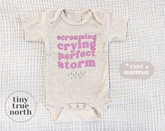 Screaming Crying Perfect Storm Baby Bodysuit - Baby Shirt - Swif One Piece - Eras - Newborn Cute One Piece  - Newborn Gift - Swift Gift