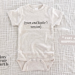 Mommy's Version One Piece, Personalized Version One Piece, Swift Baby, Swift Baby Clothes, Little Swift, Baby Shower Gift, Swifti Gift image 1