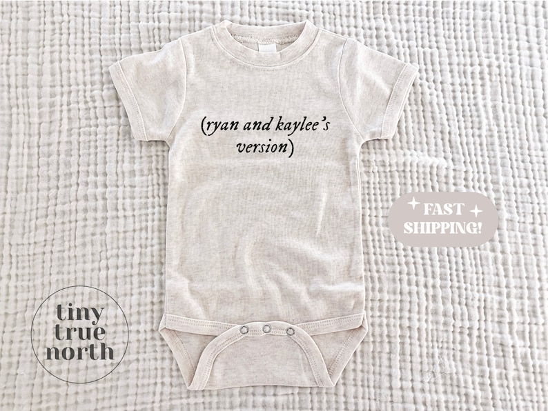 Mommy's Version One Piece, Personalized Version One Piece, Swift Baby, Swift Baby Clothes, Little Swift, Baby Shower Gift, Swifti Gift image 1