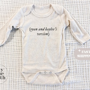 Mommy's Version One Piece, Personalized Version One Piece, Swift Baby, Swift Baby Clothes, Little Swift, Baby Shower Gift, Swifti Gift image 3