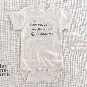 Kocham Cię do Księżyca i Saturna - Koszulka Swift dla dziecka - Koszulka Swift Baby - Jednoczęściowy Swift - Body Swift - Prezent Swift dla dziecka