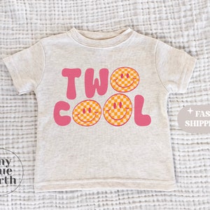 キッズ用 Two Cool シャツ - 女の子用 Two Cool シャツ - Two Cool T シャツ - Two Cool 長袖 - 2 歳の誕生日シャツ - 女の子用 2 歳の誕生日 T シャツ