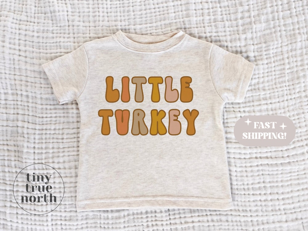 Little Turkey Shirt Kids - Thanksgiving Shirt For Toddlers - First Thanksgiving Shirt - First Thanksgiving One Piece - Thanksgiving Baby Bespoketshirt