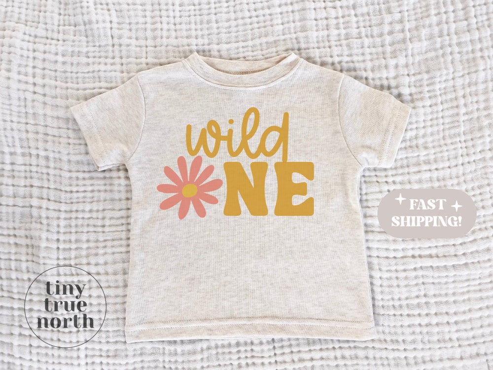 Wild One Shirt - Wild One One Piece - Wild One Daisy First Birthday - First Birthday Shirt - Birthday Shirt Girl - Wild One Tee - 1St Birth Animood Collections
