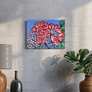 Original on Canvas, Florals, Roses, Abstract Art, Pop Art