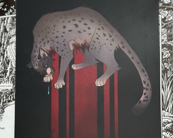 Ashfur Art Print| Warrior Cats| 9x5 inch