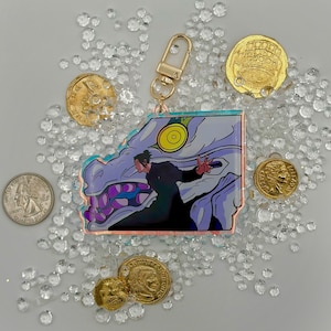 Geto Suguru| Jujutsu Kaisen | JJK Anime keychain| 3 inch| rainbow holographic charm| acrylic keychain| sorcerer|