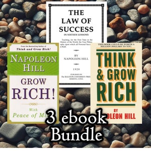 Napoleon Hill Collection,  Unlock the Secrets of Success | Top Selling book, Think and Grow Rich, Law of Success, Grow Rich | Manifestation