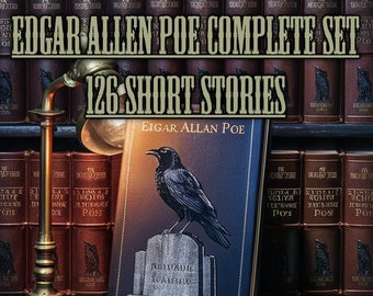 Edgar Allen Poe Complete Set, Ebook Digital Download, Poems, Edgar Allen Poe Short Stories, All 126 works of Poe