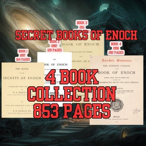 Book Of Enoch Collection (4 Books) Translated from the Ethtopic Text, Earliest Known English Translations, 853 Total Pages (Ebook)