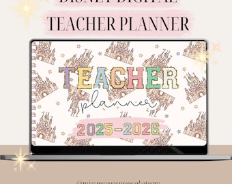2026-2027 Magical Teacher Digital Canva Planner, Monthly, Weekly, and Daily Agenda for Educators