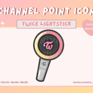 Niedliches TWICE K-Pop Lightstick-Icon | Twitch Channel Punkt, Emotes | Discord Emote | PNG/Streamer/Kawaii/Ästhetik/Simpel