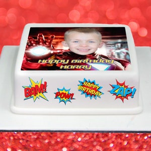 Personalised Photo/Logo Cake Topper In Edible Fondant Icing (Any Size Up To A4)