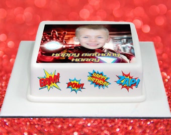 Personalised Photo/Logo Cake Topper In Edible Fondant Icing (Any Size Up To A4)