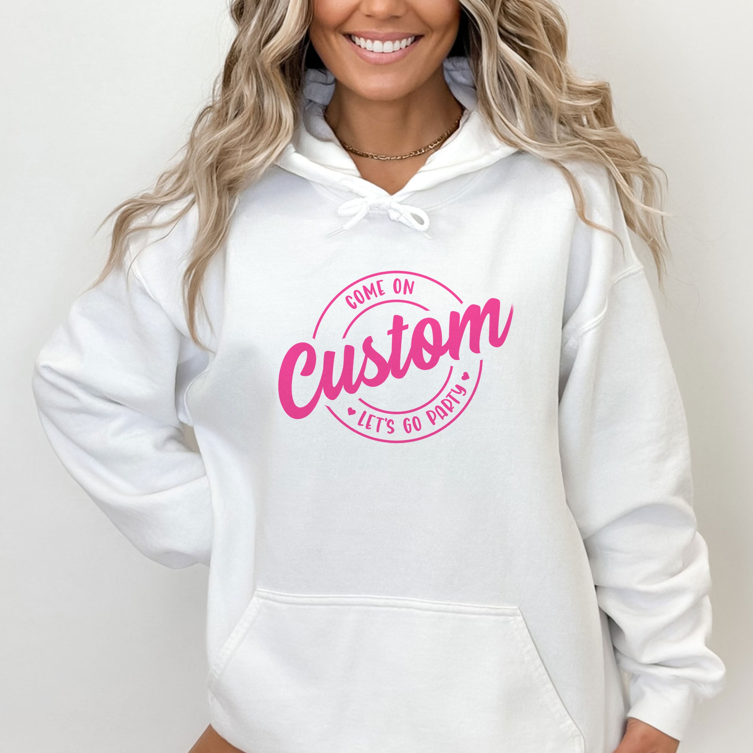 Let's Go Party Pink Hoodie – Akonna