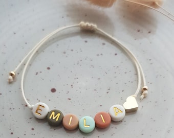 Armband personalisiert • bis zu 12 Buchstaben • verschiedene Farbvariationen