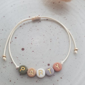 Bracelet natural • customizable • name • up to 10 letters