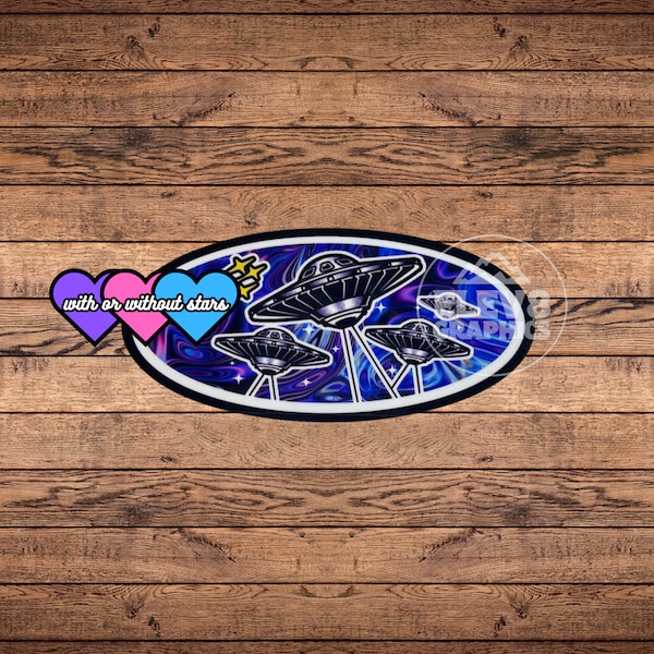 Spaceship Emblem Overlay Set for Front and Rear- Fits Subaru