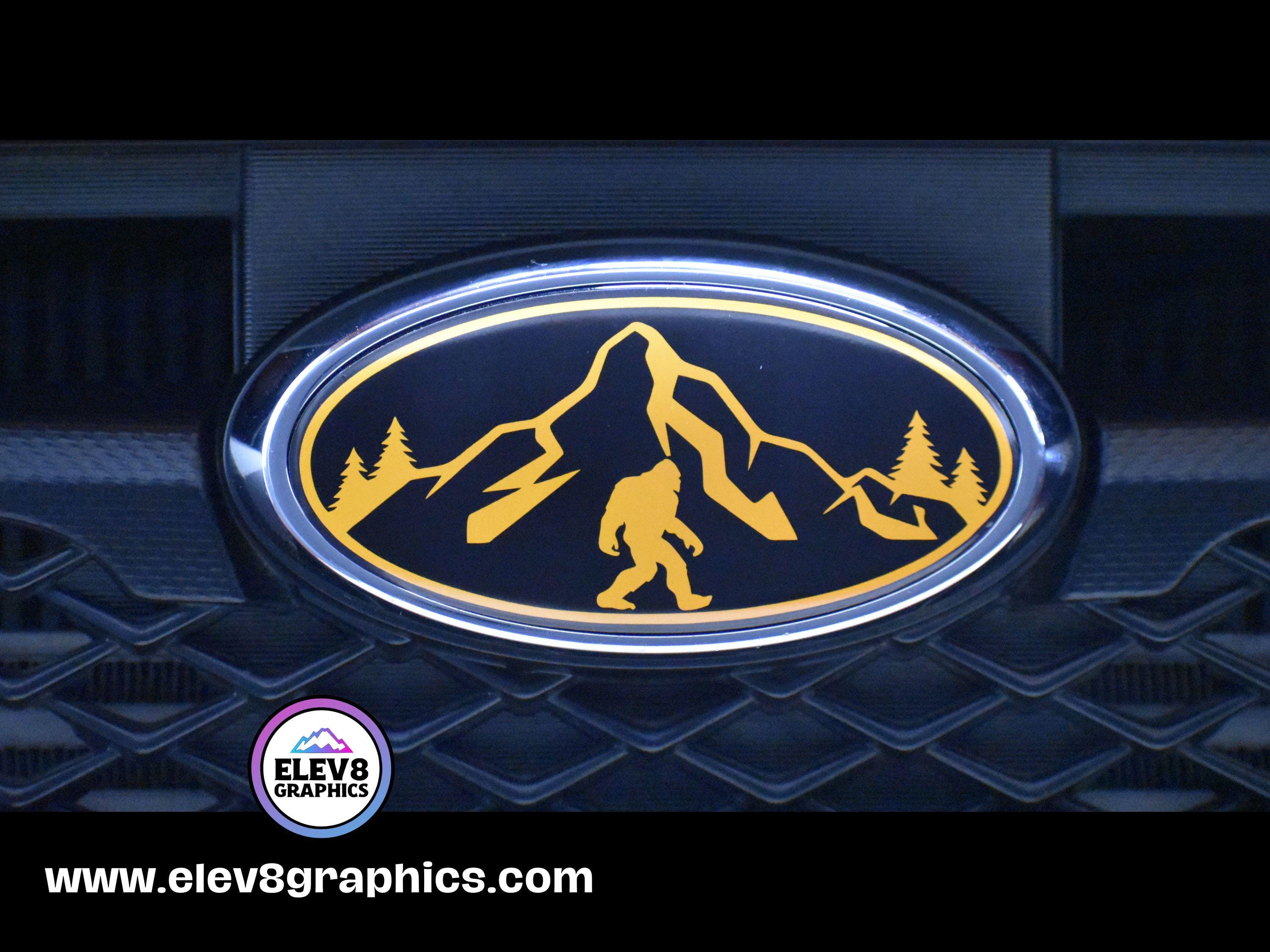 Mountain Sasquatch Emblem Overlay Set - FRONT & REAR OVERLAYS 