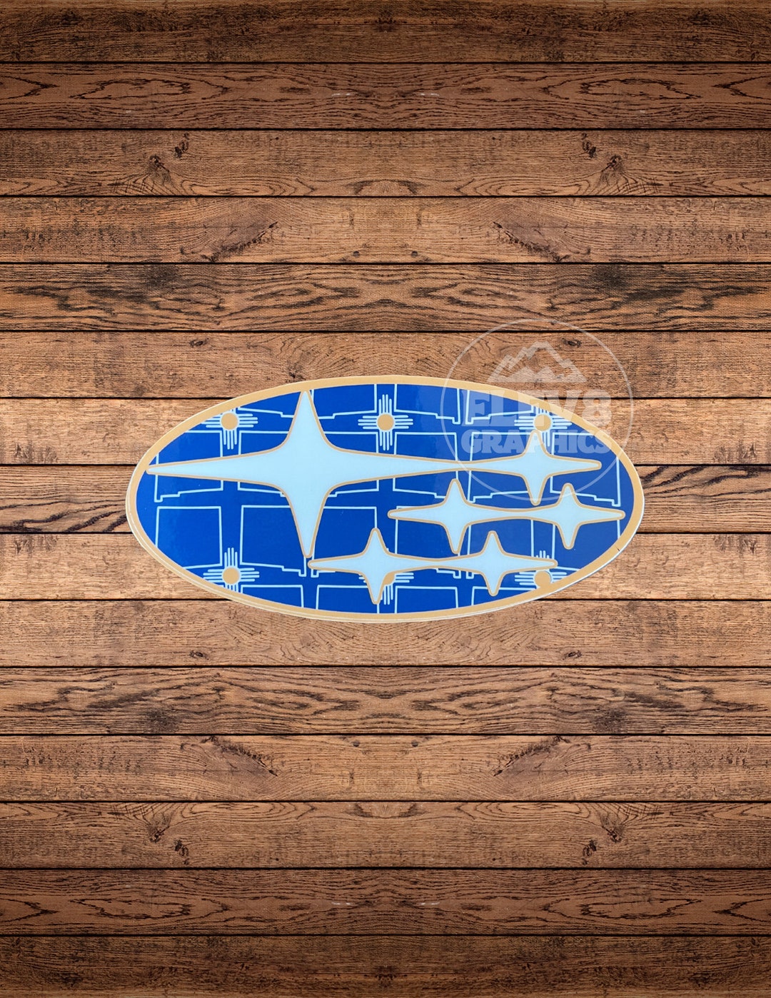 Blue/yellow New Mexico Emblem Overlay Set for Front and Rear Etsy