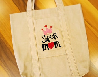 Cloth bag Super mom