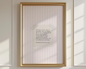 Pink Bible Verse Art for Girly Dorm Room Decor Preppy Wall Art Christian Artwork for Girl Nursery Decor Wall Art for Girly Bedroom Art
