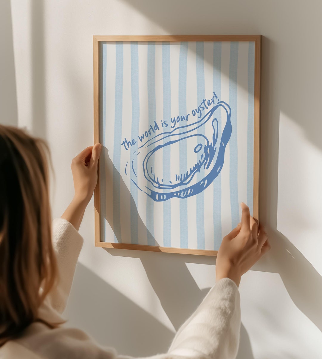 Oyster Shells Print Endless Summer Print Oyster Art Beach House Decor ...