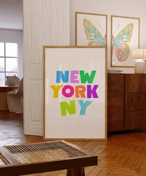 Preppy New York Travel Print Art Print for Sale by preppy