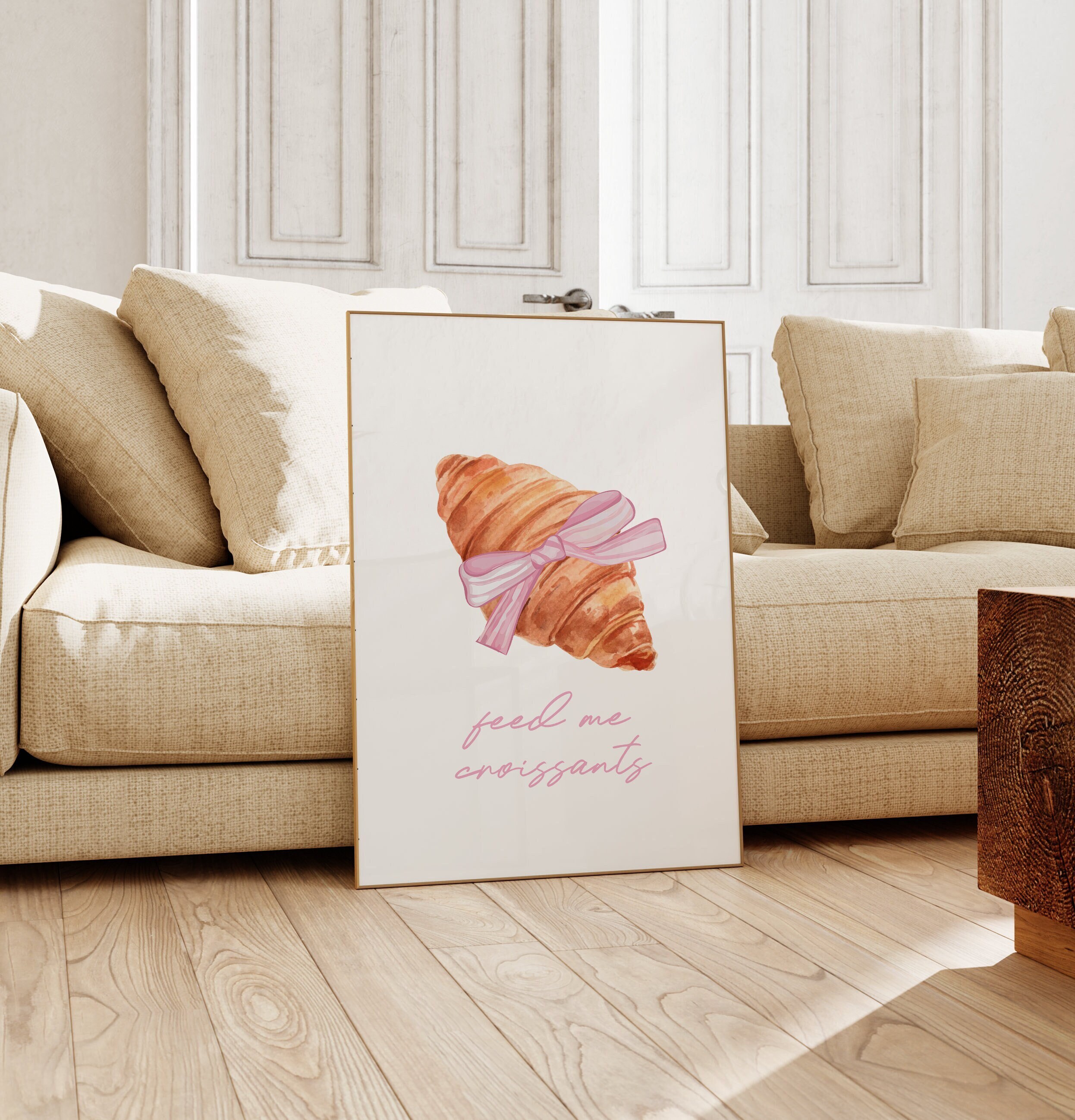 Coquette Room Decor Pink Aesthetic Poster for Dorm Room Decor Girly Wall Art Soft Pink Prints Bow Art Ribbon Cute Poster Trendy Wall Art