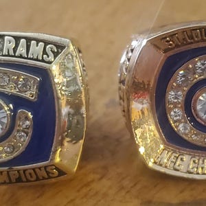 St. Louis, Los Angeles Rams 2001 Championship Superbowl Ring POLLEY & WARNER Set Uiterst ZELDZAAM Nieuw
