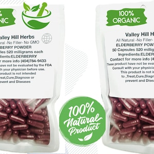 ELDERBERRY POWDER EXTRACT 100% organic good source of vitamin c