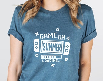 Game On Summer Loading Shirt, Travel Shirt, Vacation Shirt, Summer Trip Shirt, Beach Vibes Shirt, Beach Shirt, Vacay Mode Shirt