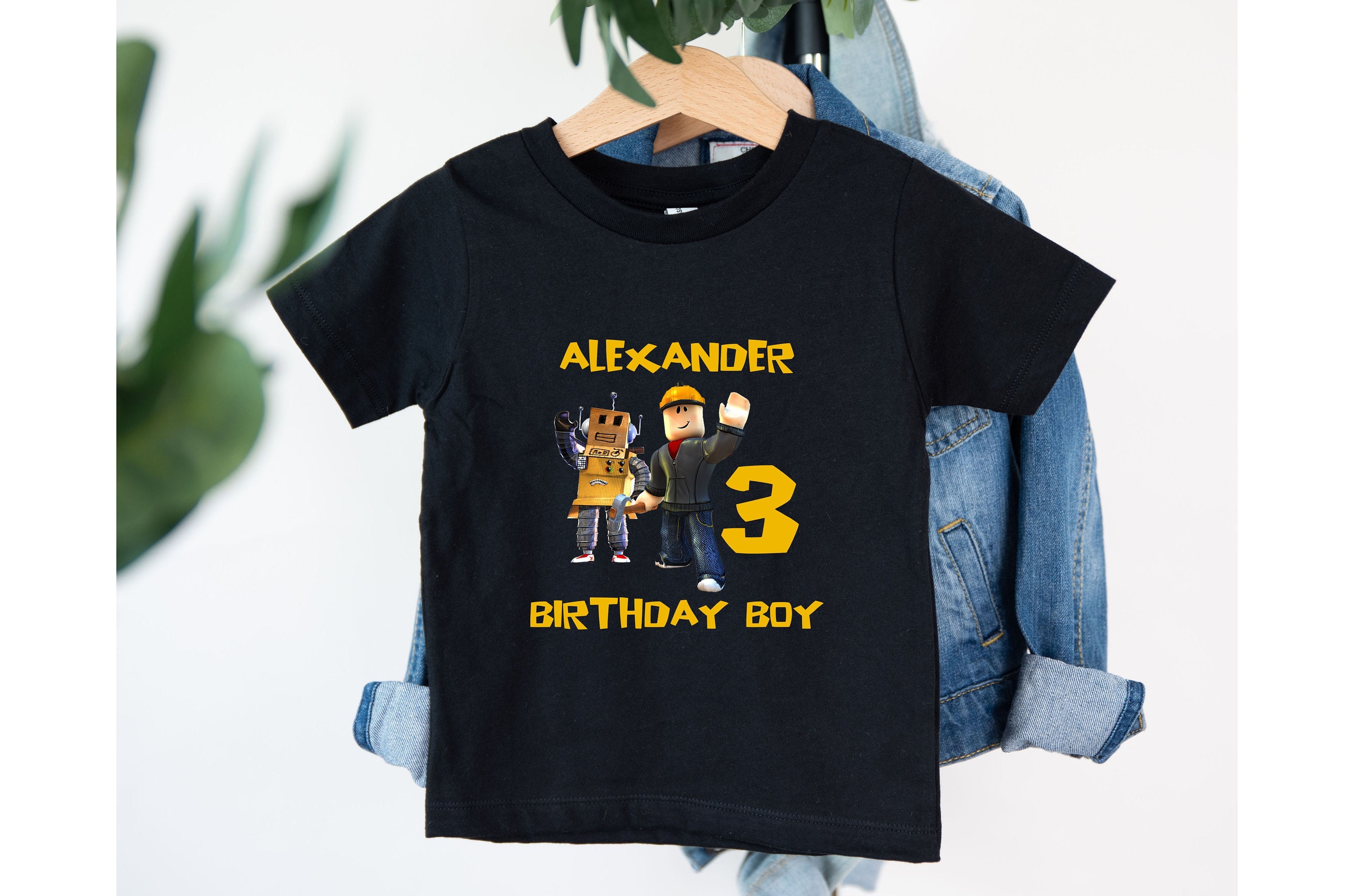 Roblox Birthday Shirt Roblox Shirt Birthday Boy Shirt 