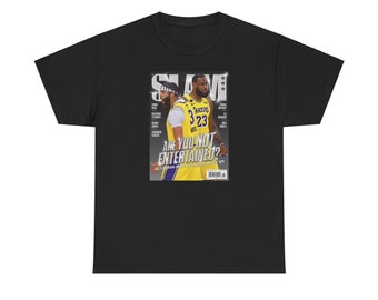 Anthony Davis y LeBron James SLAM Magazine Camiseta de algodón pesado unisex