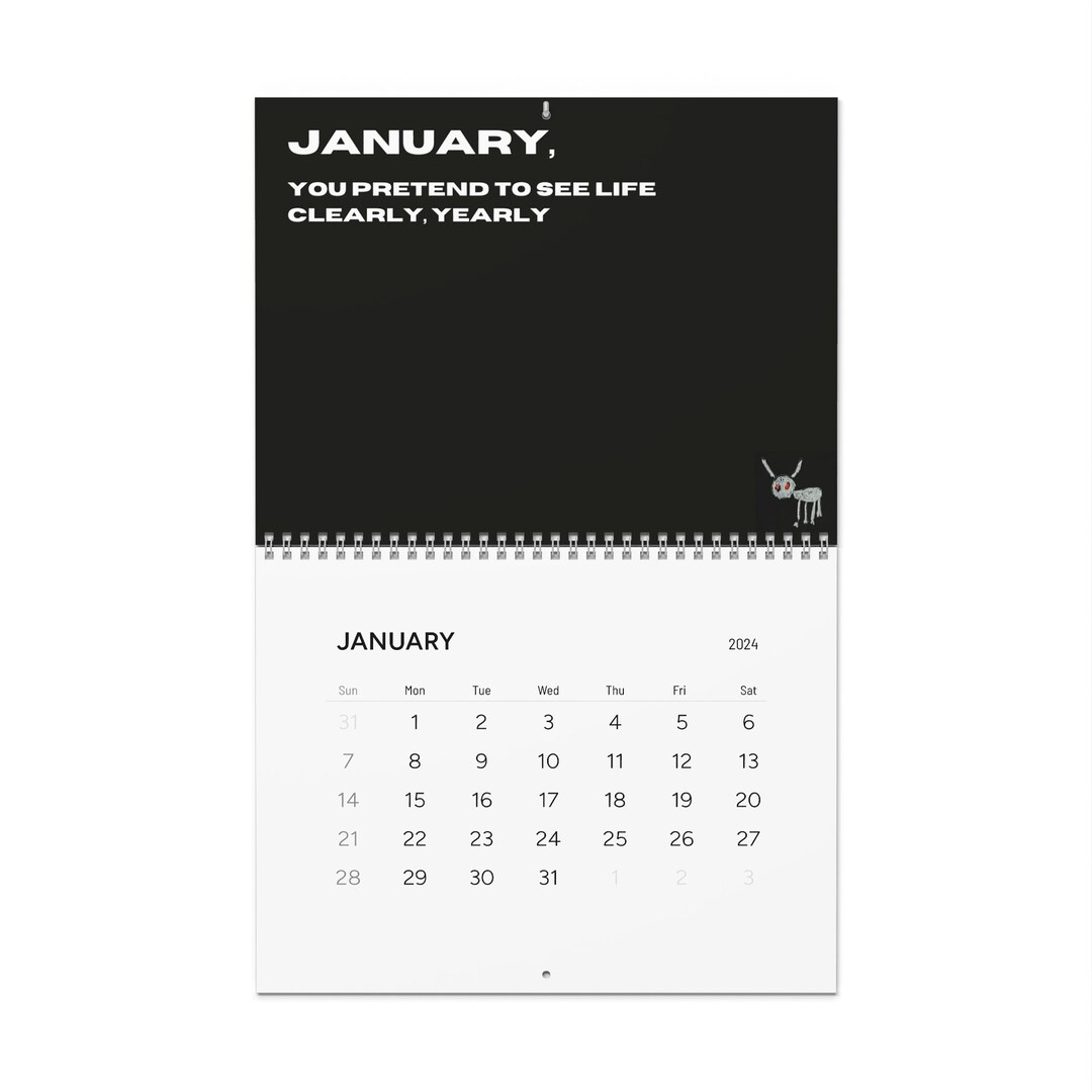 For All the Dogs Drake 2024 Wall Calendar Etsy