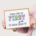 1st Grade First Day Printable Sign - Instant Download - Back to School ...