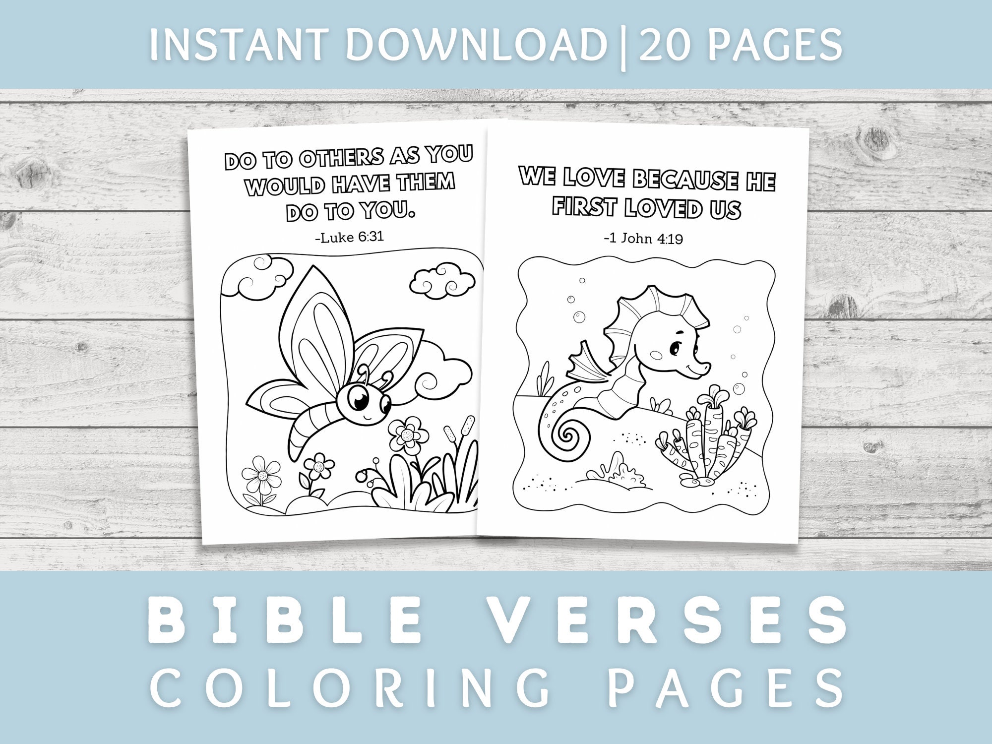 20 Bible Verse Coloring Pages for - Il Fullxfull.5385932592 Cejp 