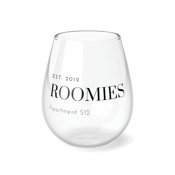 Enchanted Roommate Wine Glass - College Roommate Gift for Graduation and Dorm Room