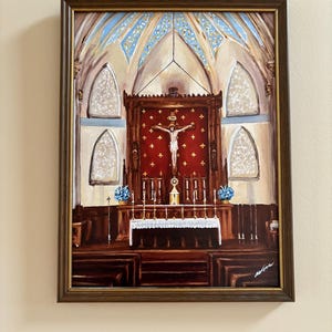 Catholic Church Altar with Monstrance. Prints of Artwork. Eucharist, Mass, Tabernacle, Eucharistic revival, Catholic gifts, Art Prints
