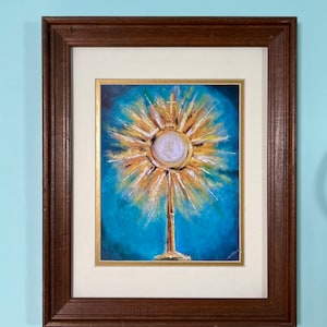 Adoration. Prints of Artwork. Eucharist, Monstrance, Catholic Art, Eucharistic revival, Art Prints