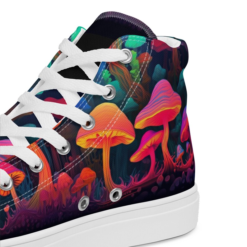 Men’s Mushroom high top canvas shoes image 5