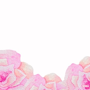 The Camila Hot Pink Elegant Light Pastel Pink Rose Overlay Flower ...