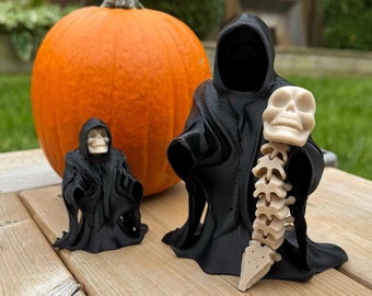 3D-gedruckter Phantomfigur mit abnehmbarem Rückgrat: Gothic-Halloween-Dekor